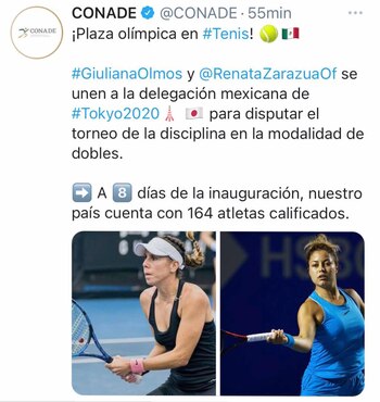 Las tenistas mexicanas se incorporarán