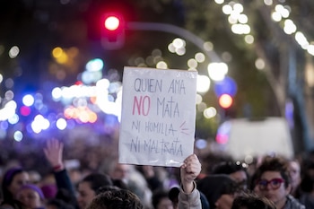 Imagen de una manifestación contra