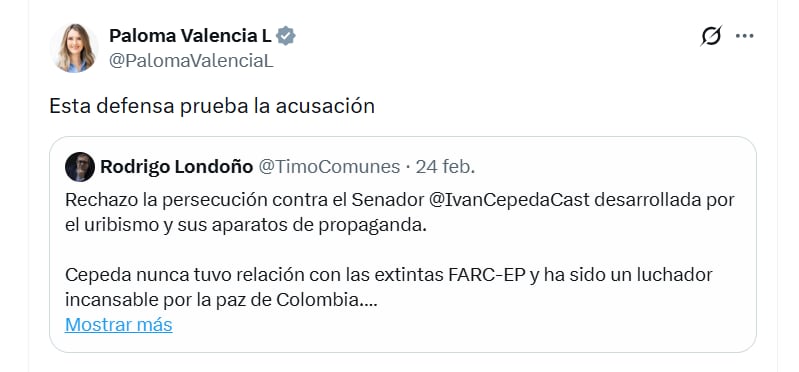 - crédito @PalomaValenciaL/X