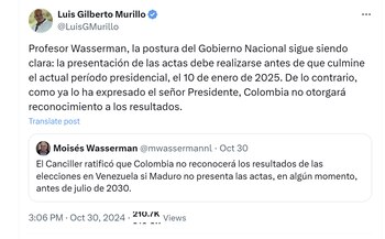 El canciller Luis Gilberto Murillo