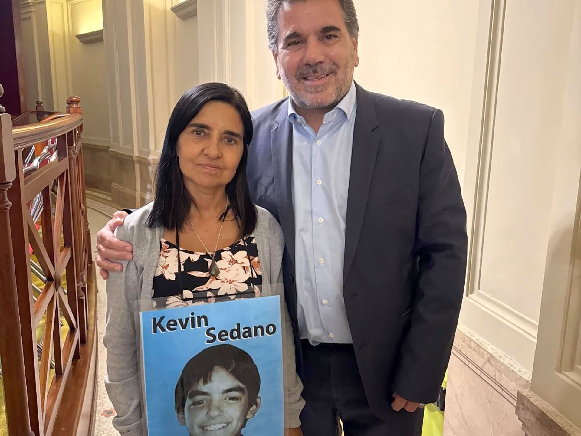 Activistas de Madres del dolor presentes en el palco de la Cámara de Diputados, durante la media sanción del Régimen Penal Juvenil (@madresdeldolor)