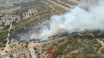 Estabilizado el incendio de vegetación en Mont-roig del Camp (Tarragona)
