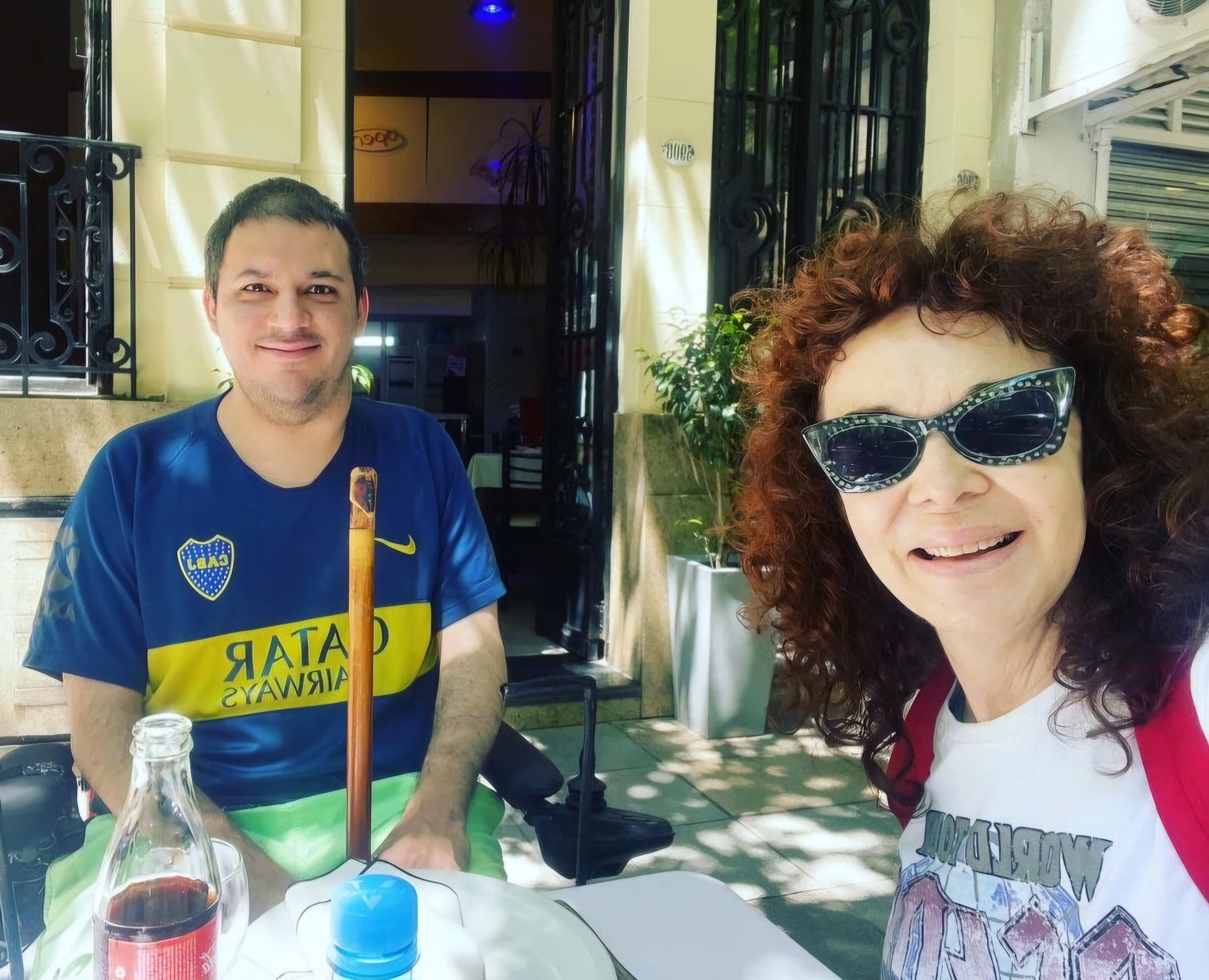 Patricia Palmer retrató el instante de una salida con su hijo