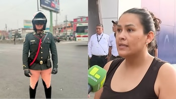 Suboficial de la PNP lucha