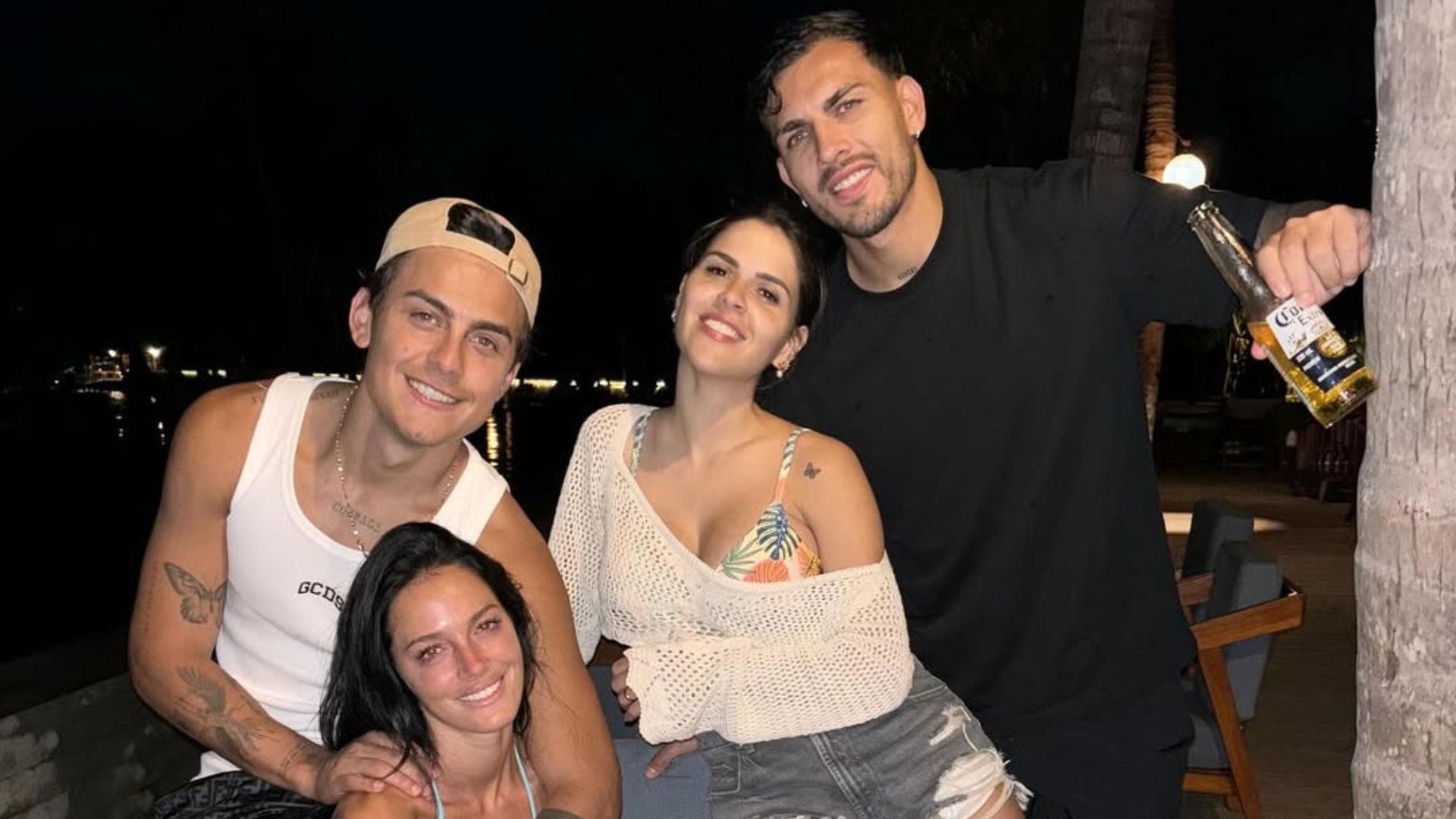 Oriana Sabatini, Leandro Paredes Camila Galante se reencontraron en Roma (Instagram)