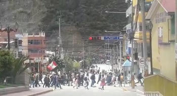 Protestas en Andahuaylas. Melenia Diaz/via