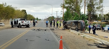 El trágico choque frontal en