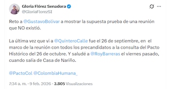 - crédito @GloriaFlorezSI/X