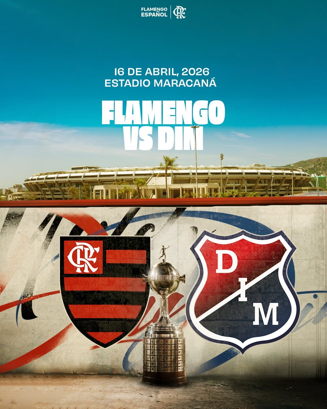 El Mengão presentó el juego ante el Poderoso de la montaña de la siguiente forma-crédito @Flamengo_es/X
