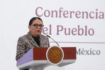 La secretaria de Gobernación, Rosa