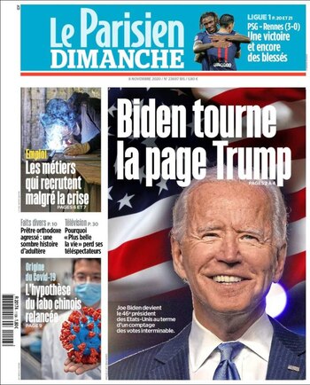 "Biden voltea la página Trump"