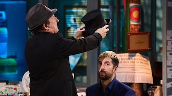 Javier Gurruchaga y David Brocano, en 'La Revuelta', de RTVE