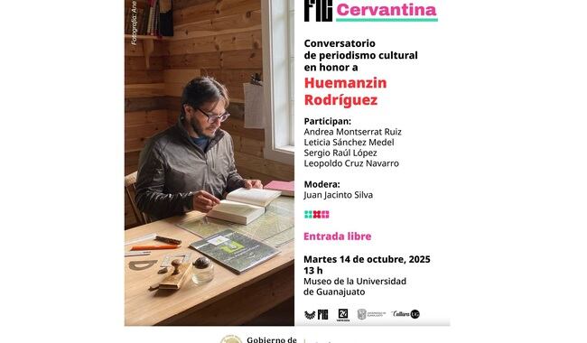 Rendirá un homenaje al periodista cultural Huemanzin Iyolocuauhtli Rodríguez Méndez (1974-2025), como parte de las actividades de la edición 53 del FIC (Secretaría de Cultura)