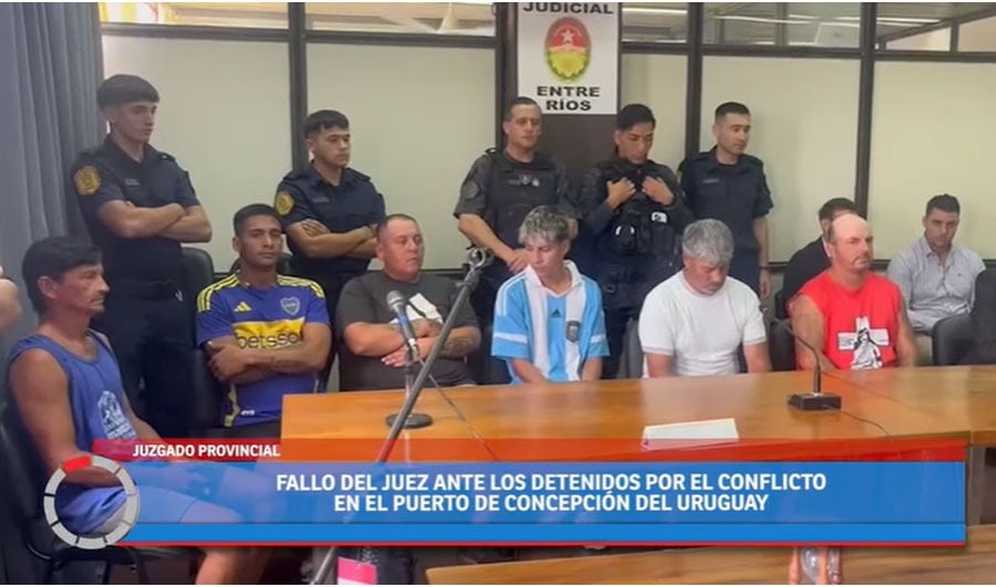 Los detenidos por el bloqueo al puerto