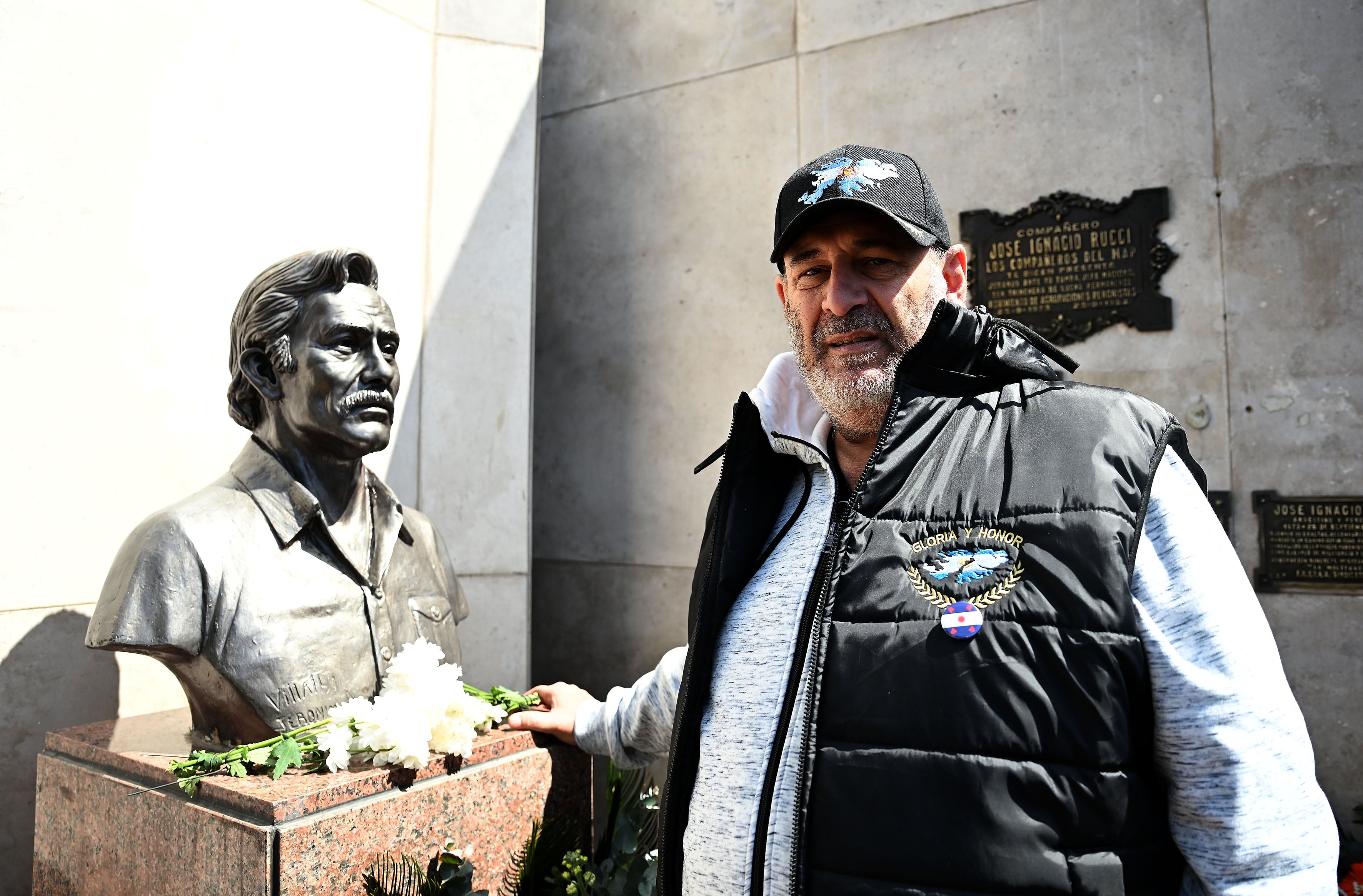 Santigo Cúneo, en el homenaje del año pasado a José Ignacio Rucci