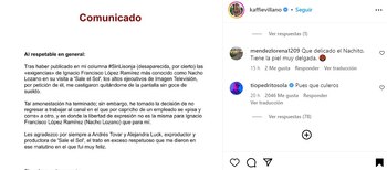 Pedro Sola defendió a Alex