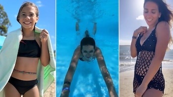 las vacaciones de Cinthia Fernández y sus hijas en Uruguay