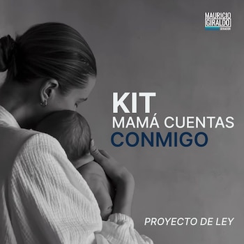 La iniciativa buscaba garantizar la entrega gratuita de un kit con productos esenciales y material educativo para mujeres embarazadas en condición de vulnerabilidad, pobreza monetaria y pobreza monetaria extrema - crédito @mgiraldosenador/X