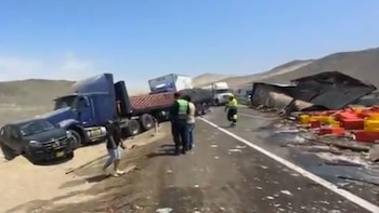 La miniván familiar quedó completamente