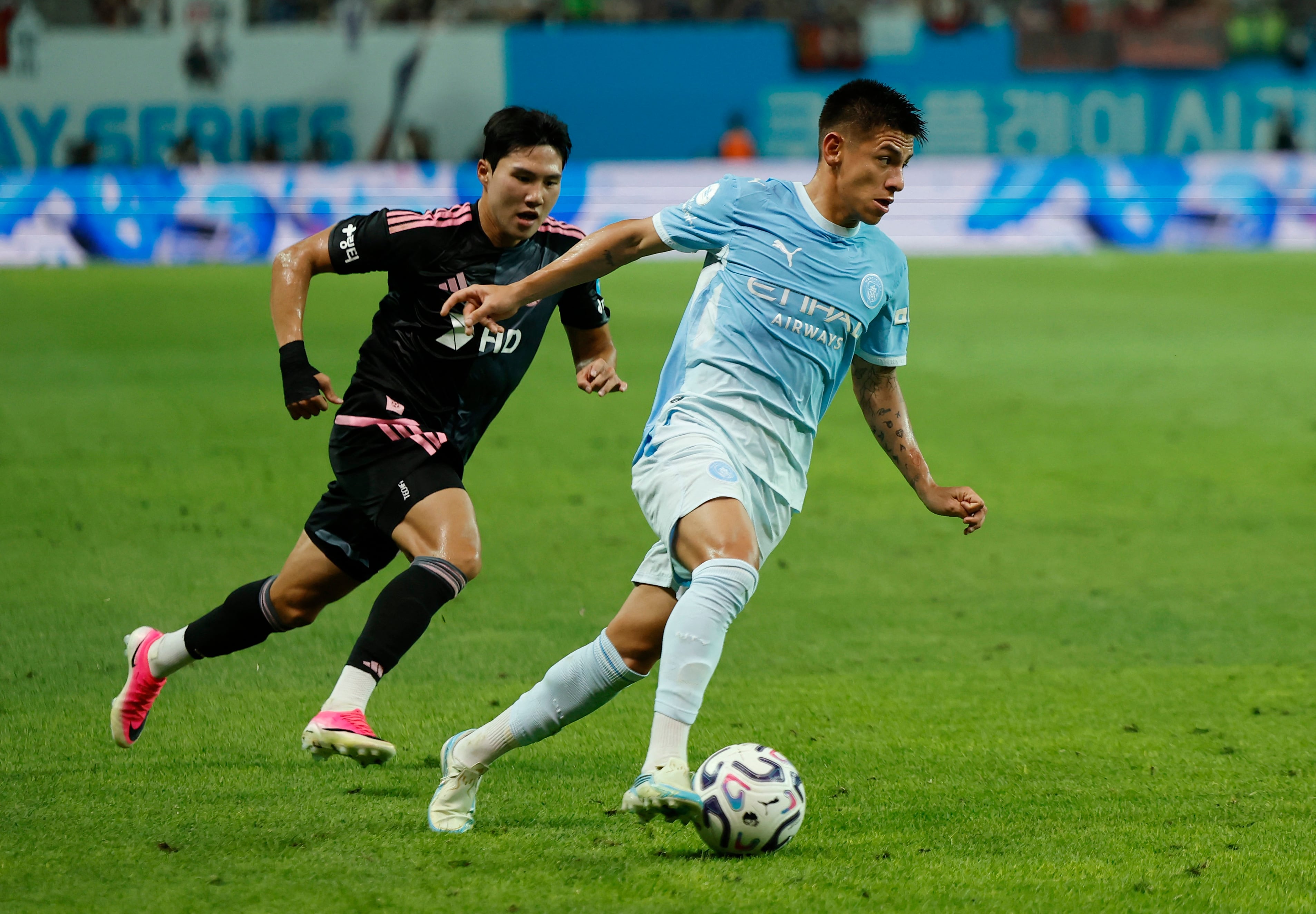 El Diablito Echeverri viene de estar a préstamo en Bayer Leverkusen y Girona la pasada temporad (REUTERS/Kim Soo-Hyeon)