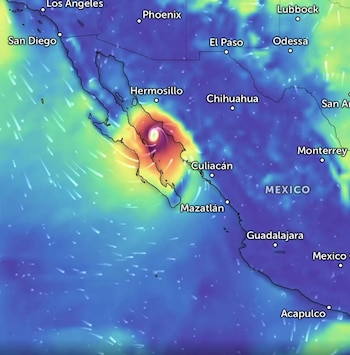 A Baja California llegaría como categoría 1. (captura de pantalla)