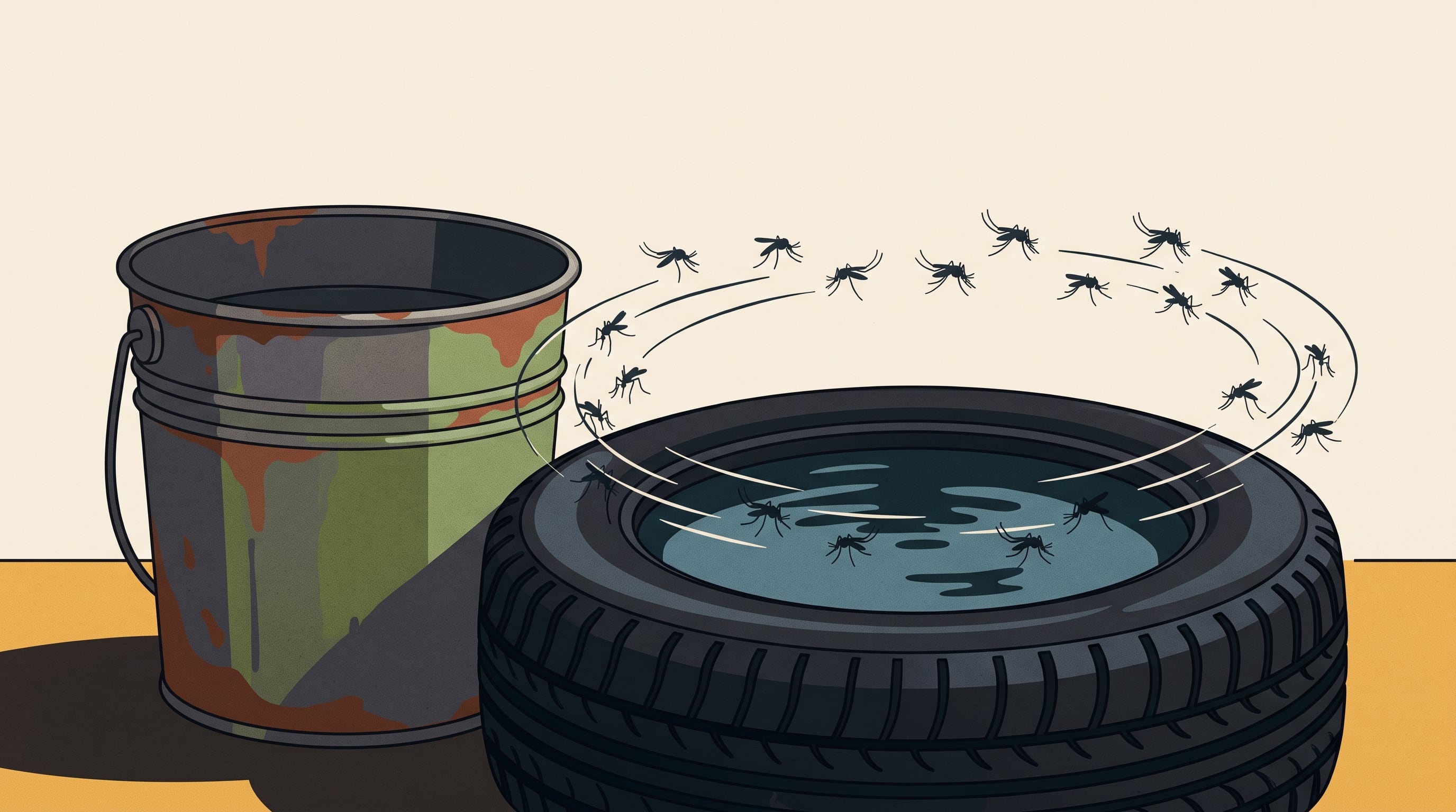 El Ministerio de Salud Pública recomendó a las familias tapar tanques de agua y eliminar objetos en desuso para prevenir criaderos de mosquitos. (Imagen Ilustrativa Infobae)