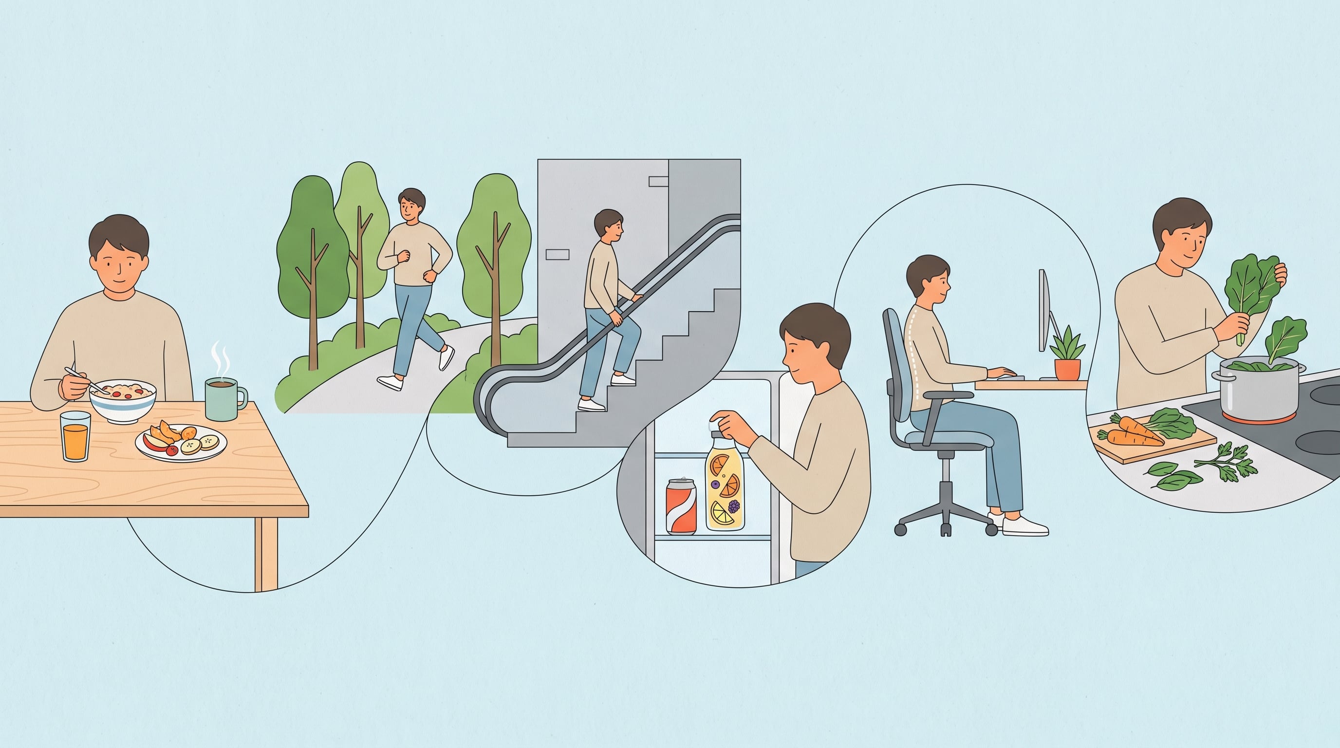 Especialistas de Cleveland Clinic afirmaron que los pequeños cambios en los hábitos diarios pueden mejorar la salud física y el bienestar general (Imagen Ilustrativa Infobae)