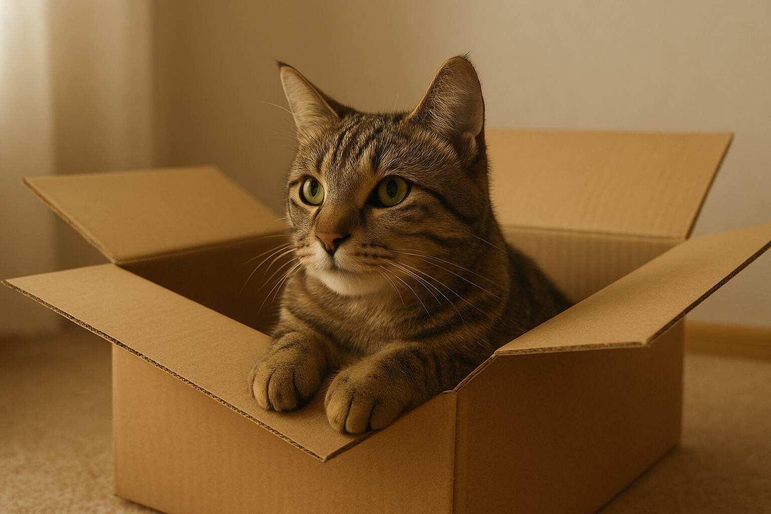 La preferencia de los gatos por las cajas frente a juguetes costosos tiene una explicación evolutiva y conductual (Imagen Ilustrativa Infobae)