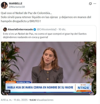 Marbelle culpa a Santos por