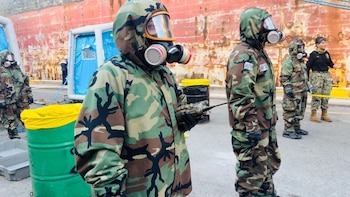 Marina realiza simulacro de seguridad y riesgo radiológico en el puerto de Veracruz
