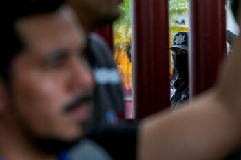 En un Centro de Migración