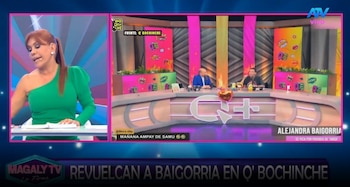 ‘Samu’ responde a Alejandra Baigorria y Magaly Medina se suma a la crítica: “No te quejes”. Captura: Magaly TV La Firme.