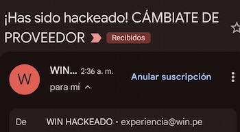 Usuarios reportan envío masivo de