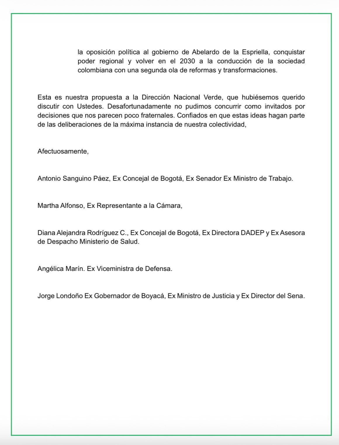 El sector del partido que busca declarar a la Alianza Verde como oposición recordó que la colectividad apoyó la candidatura de Iván Cepeda - crédito Alianza Verde