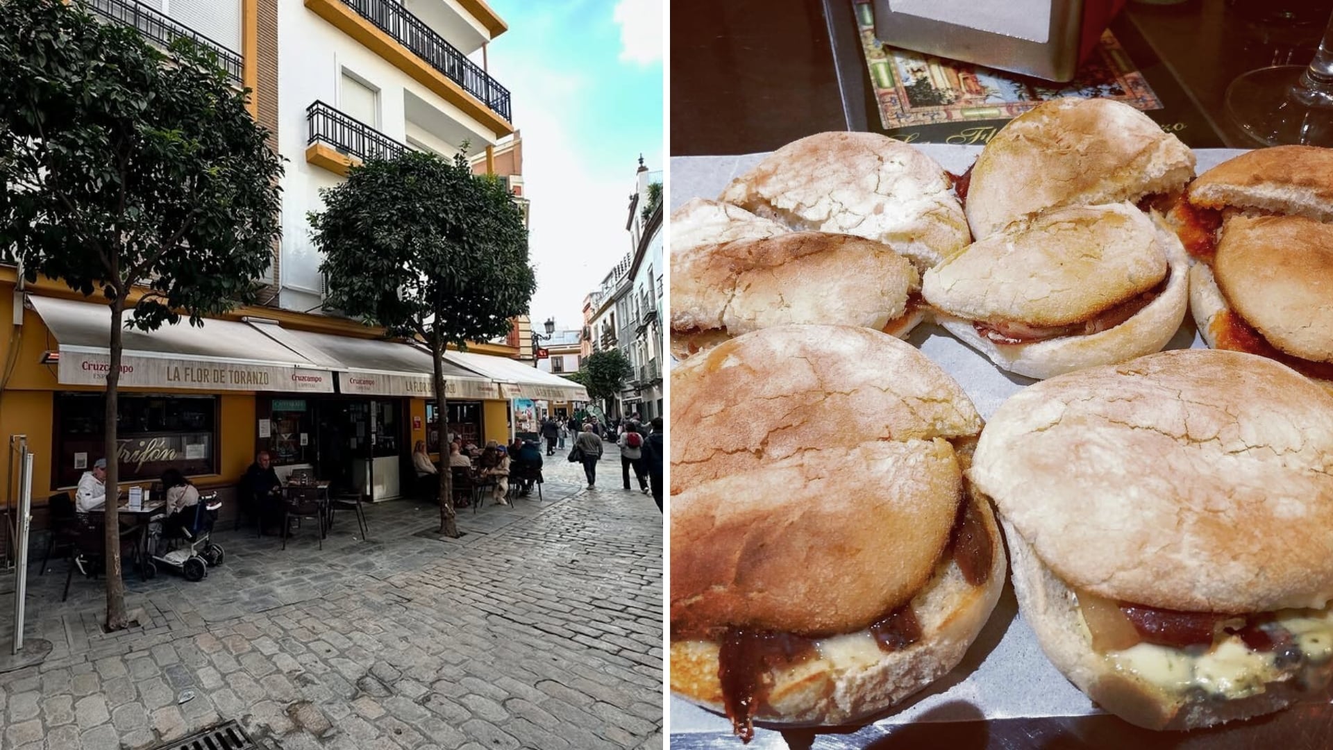 Molletes del bar Flor de Toranzo, en Sevilla (Instagram)