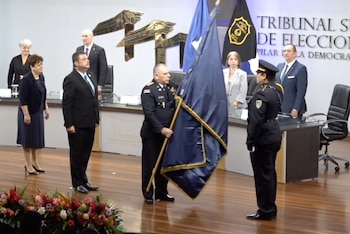 El TSE devolvió el mando de las fuerzas policiales al Poder Ejecutivo tras el proceso electoral. Cortesía: Captura transmisión TSE