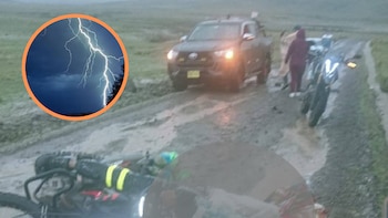 Rayo mata a tres integrantes