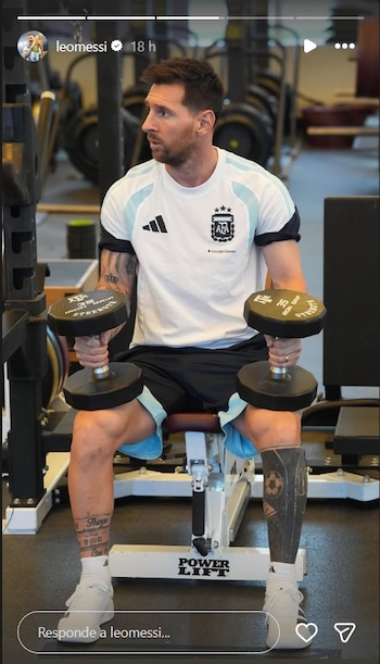 Otro de los posteos de Messi