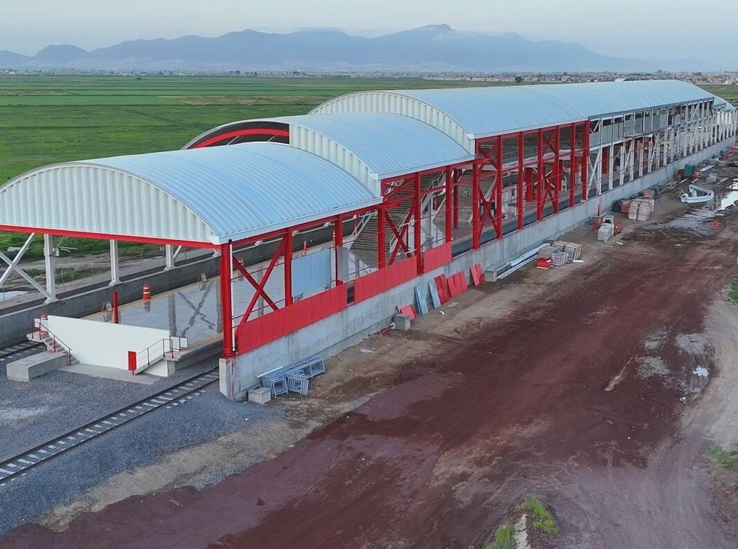Filtran imágenes de cómo luce la penúltima estación del tramo Lechería - AIFA (X/ @SntVTC)