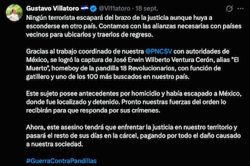 Guatemala recibió en la Frontera El Carmen a José Erwin Wilberto Ventura Cerón, alias “El Muerto”, uno de los 100 más buscados de El Salvador y presunto integrante del Barrio 18.