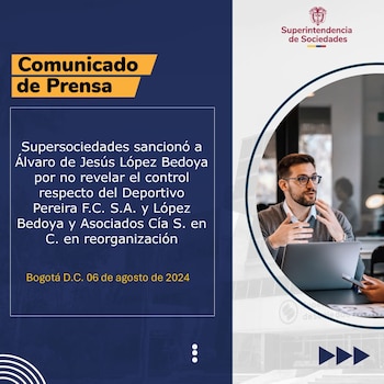 Máximo accionista fue sancionado por