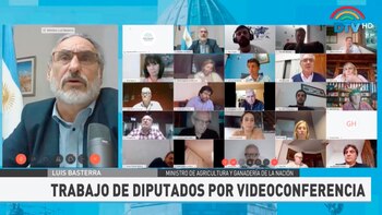 En su exposición, el ministro