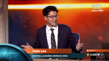 Yuan Lee durante su participación en el programa Cuarto Milenio (Cuatro)