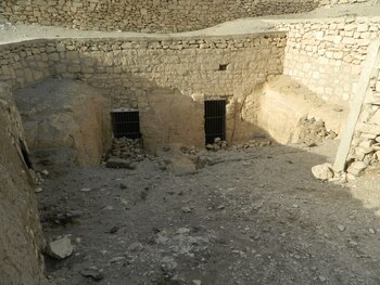 La entrada a la tumba