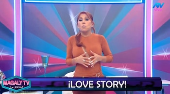 Magaly ironiza sobre relación de Melcochita y Heydi Amado: “¿En qué momento pasó esto?”. Captura: Magaly TV La Firme.