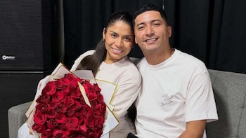 Masiel Málaga y ‘Churrito’ Hinostroza