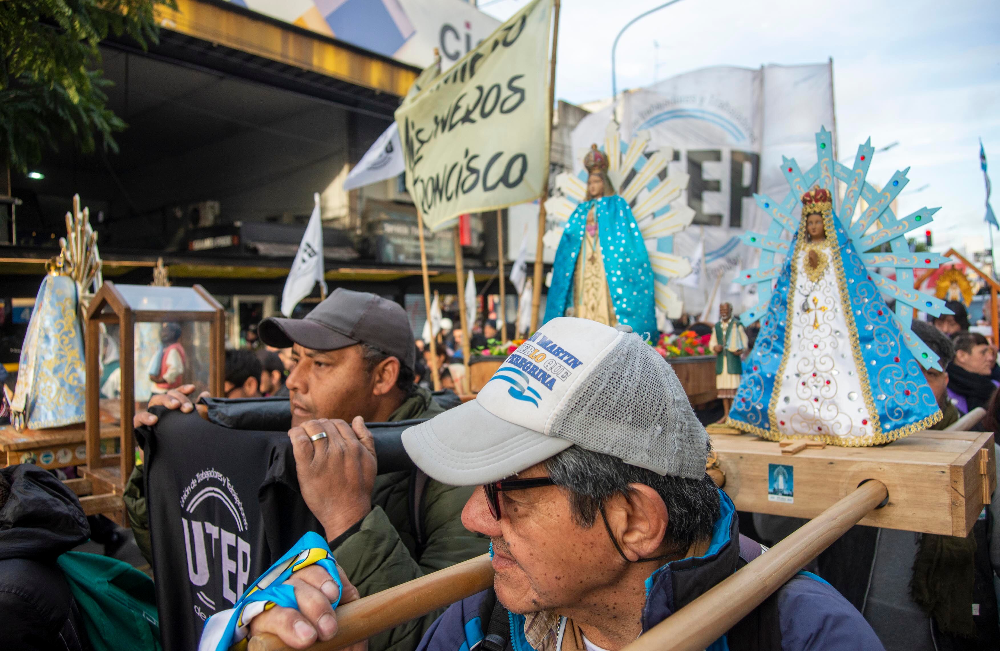 El Sábado la UTEP realizará una peregrinación alrededor de Plaza de Mayo con conmemoración al papa Francisco Foto NA DANIEL