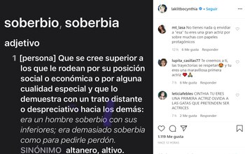 Cynthia Klitbo sólo publicó las