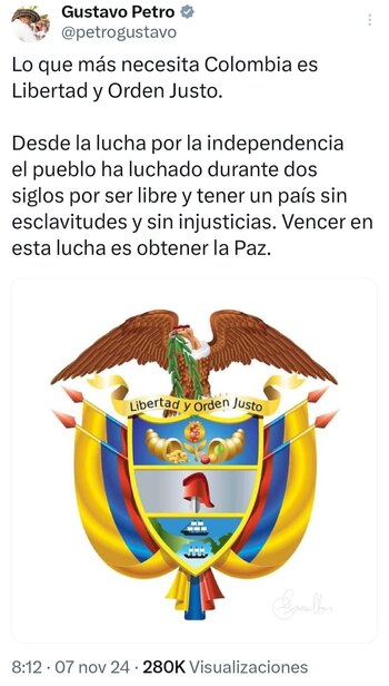 Con esta publicación, en la