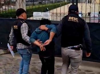 La PNC detuvo en la zona 5 de Quetzaltenango al último miembro prófugo de la estructura criminal “Los Fósforos”./(PNC de Guatemala)